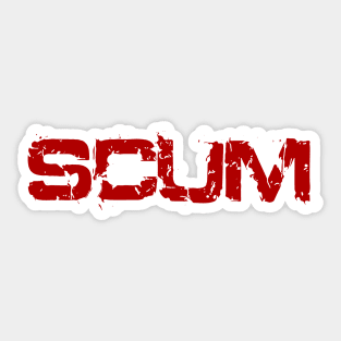 SCUM Funny Cool Text Word II Sticker